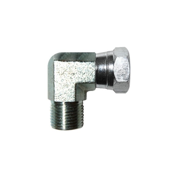 CODO 90º MACHO-HEMBRA GIRATORIA BSP (60º) ZINC