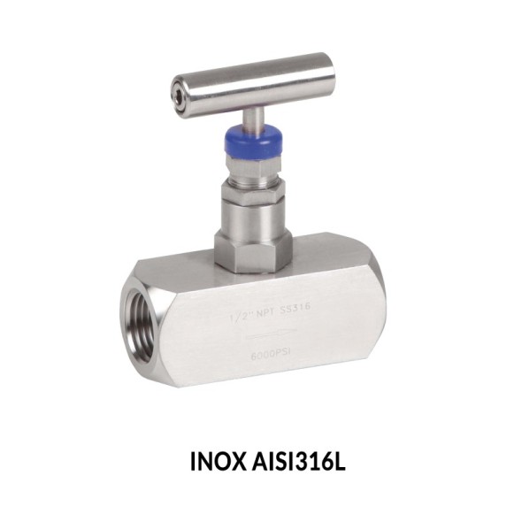 VALVULA DE AGUJA BSP INOX AISI316